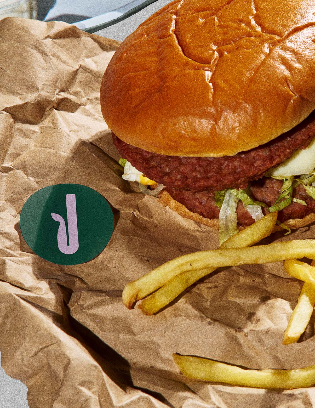 vegan burger visual identity