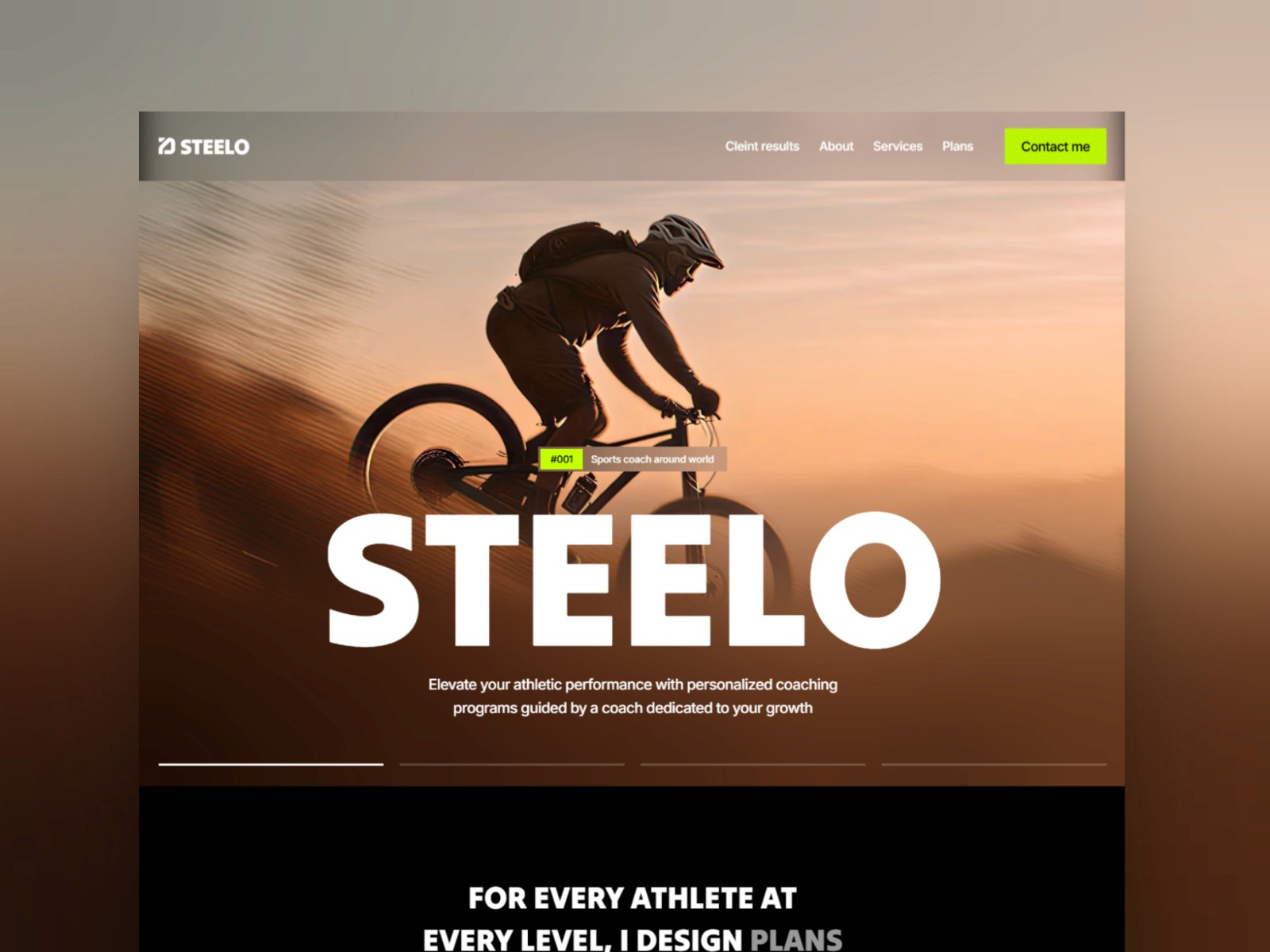 Steelo — 极简现代作品集网站设计灵感