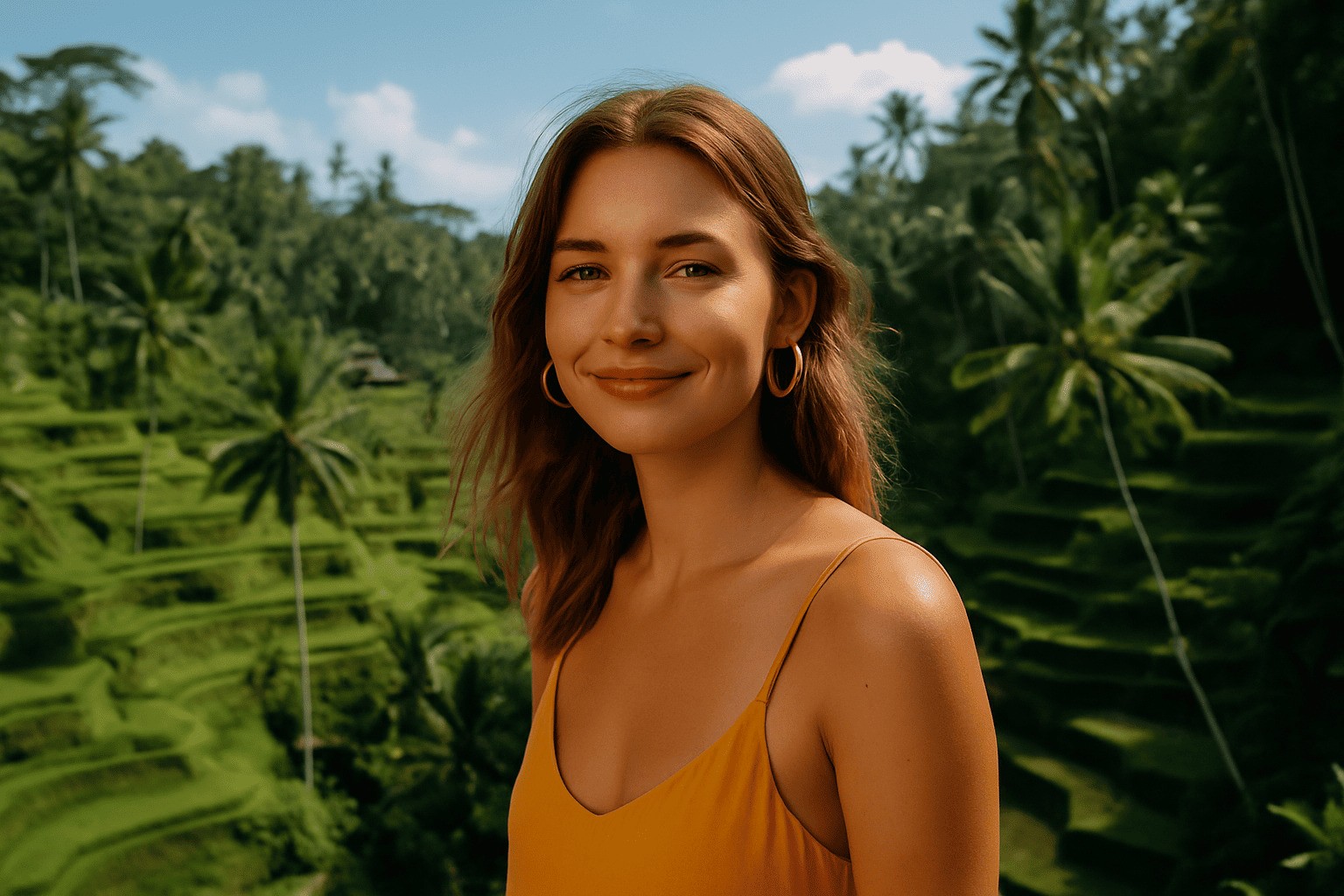 woman wearing black and white striped top and round eyeglasses