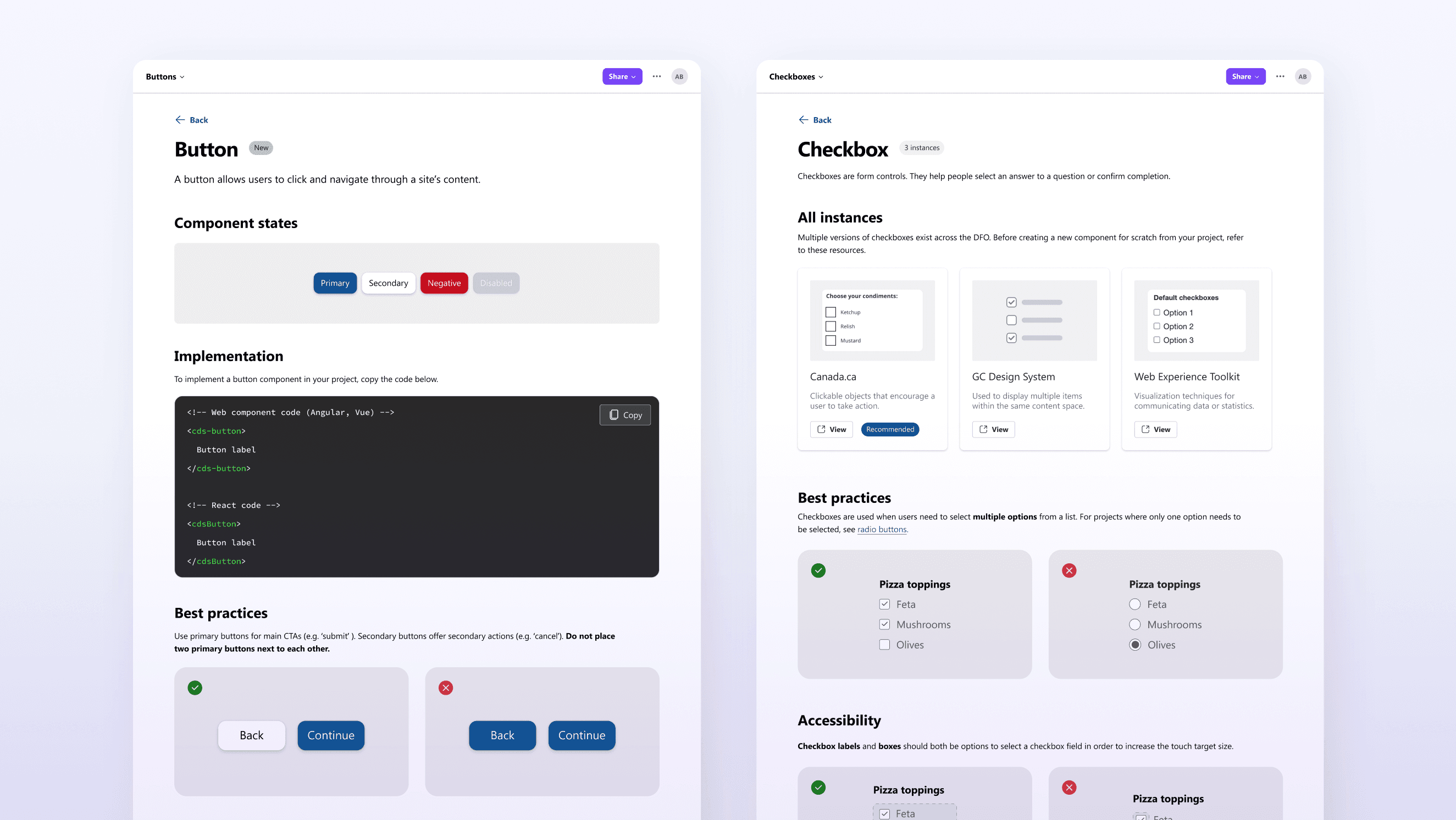 An image comparing two UIs