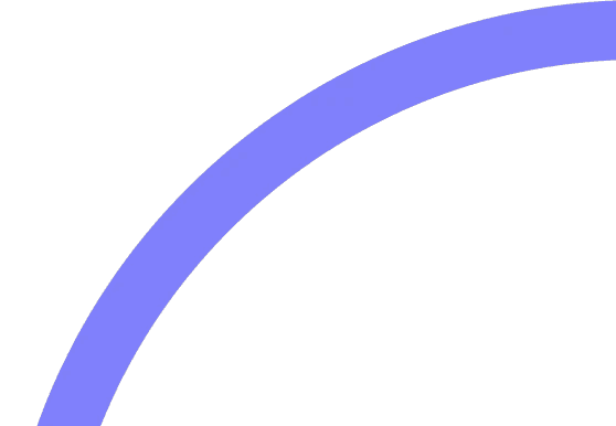 Blue curved progress indicator