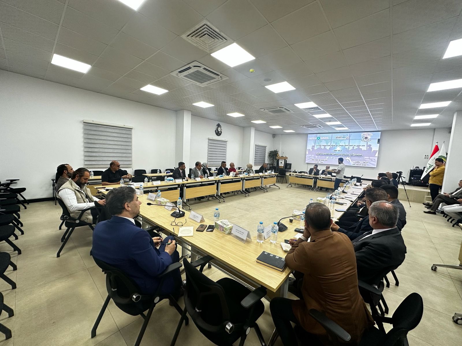 Participants at a climate-targets workshop.