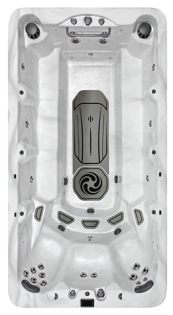 American Whirlpool RB4 swim spa overhead view