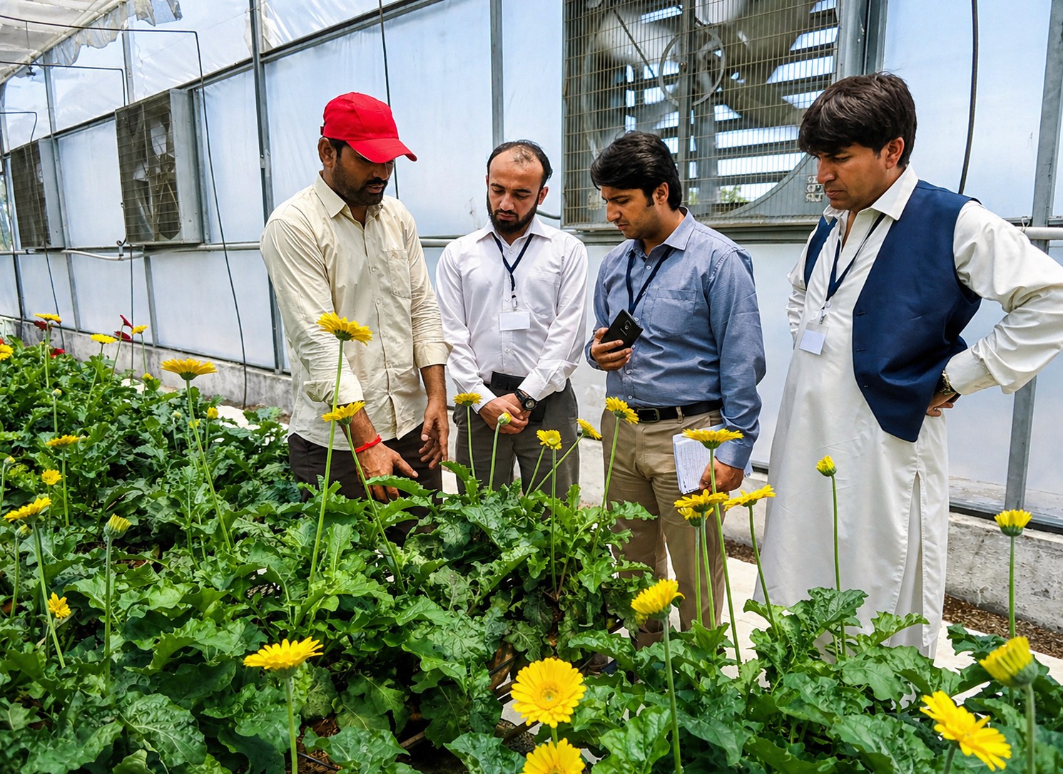 Primove's team working with Farmers to collaborate on farming solutions