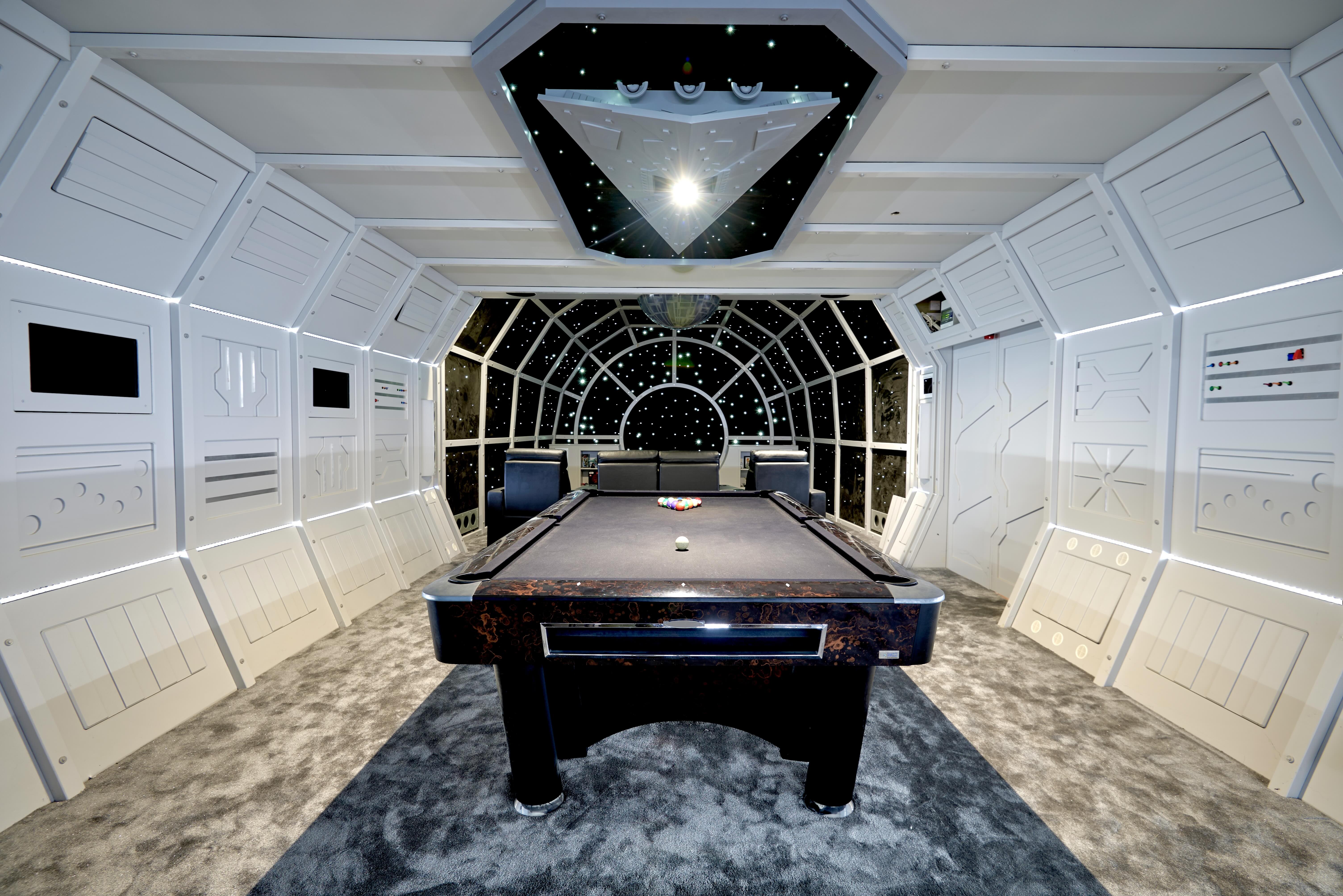 A photo of a Star Wars Themed Cinema/Games Room in a property in Rawdon, Leeds
