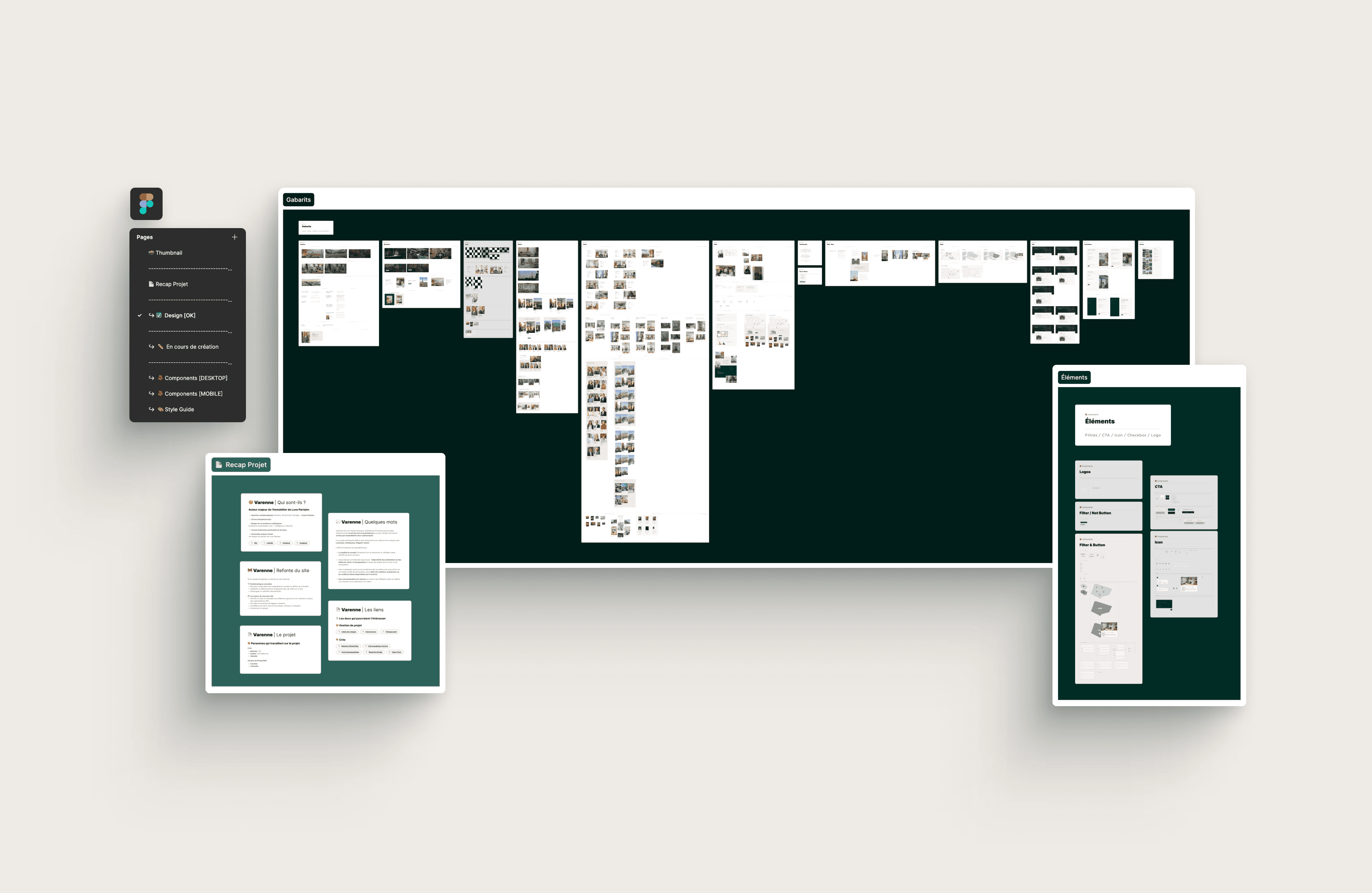 Varenne Project - Figma Organisation