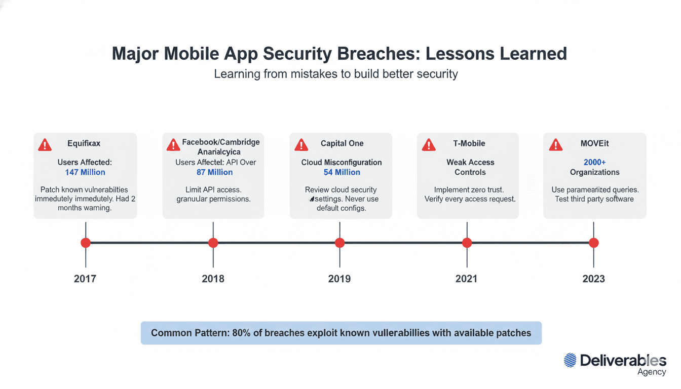 Major Mobile App Security Breaches Timeline