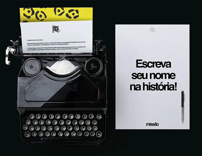 escreva seu nome na história