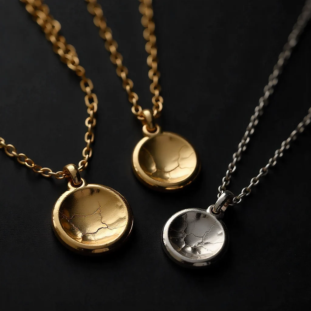 Delicate necklace with decorative charm