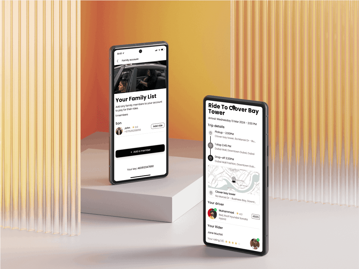 Family invite screen