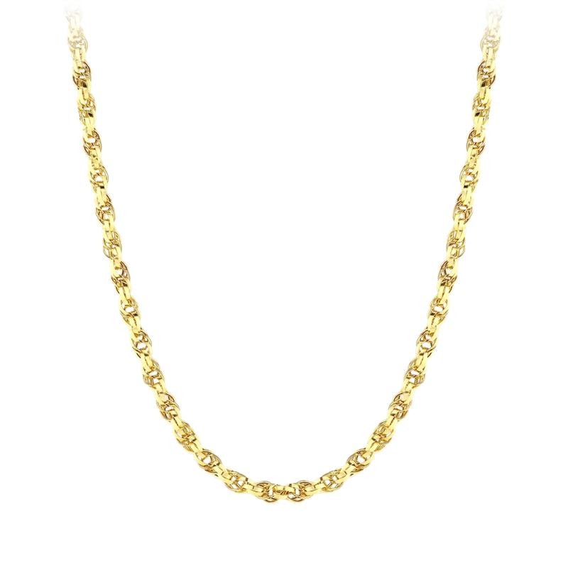 Zarif Assos Pırlanta 14 Ayar Altın Zincir Kolye Modeli