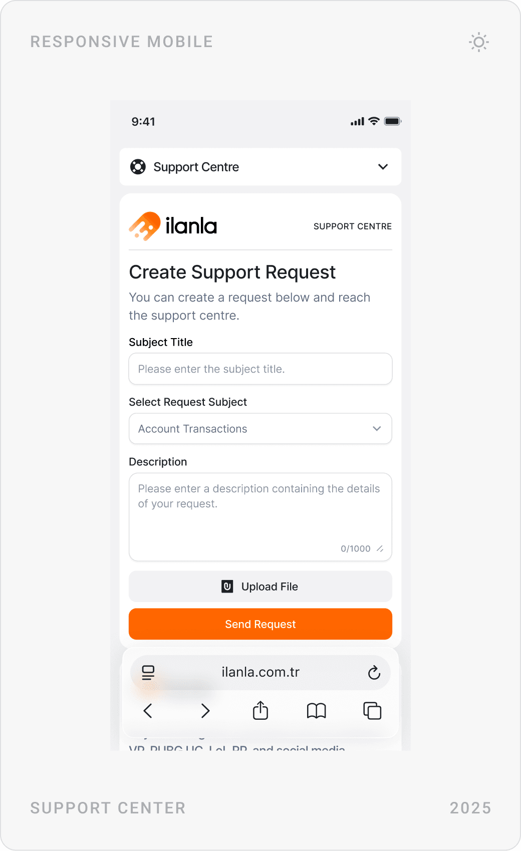 Professional Mobile Gaming Support Centre Design