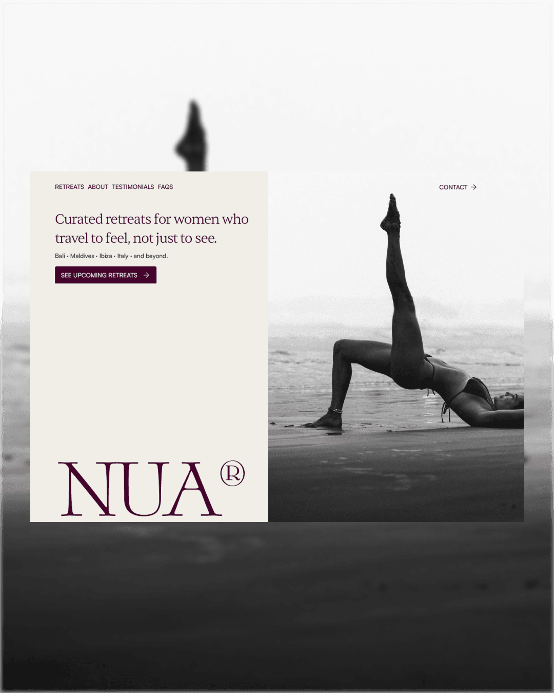 NUA - Diseño web en Framer por Ocho Studio