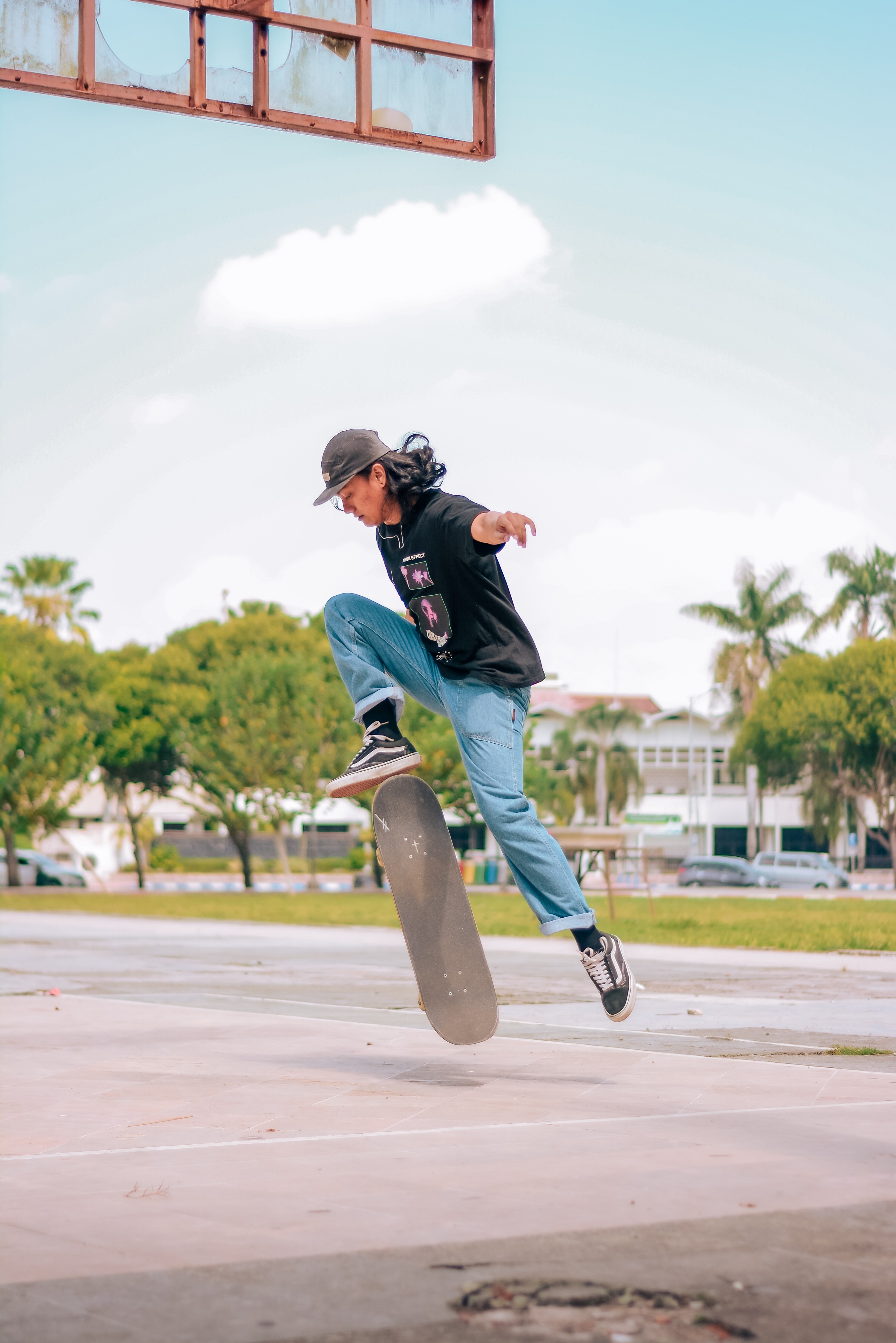 People Skating at Jember Town Square