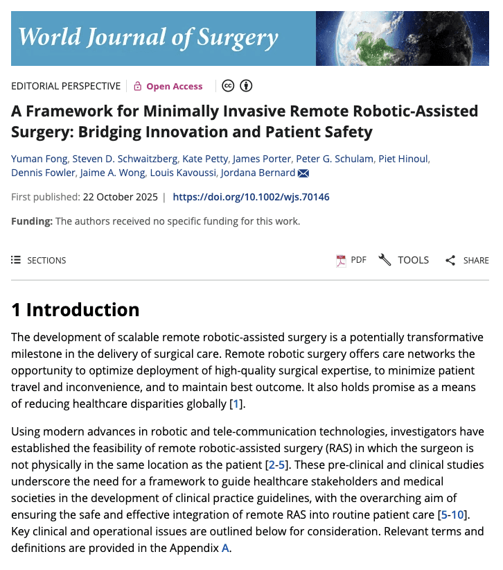 World Journal of Surgery