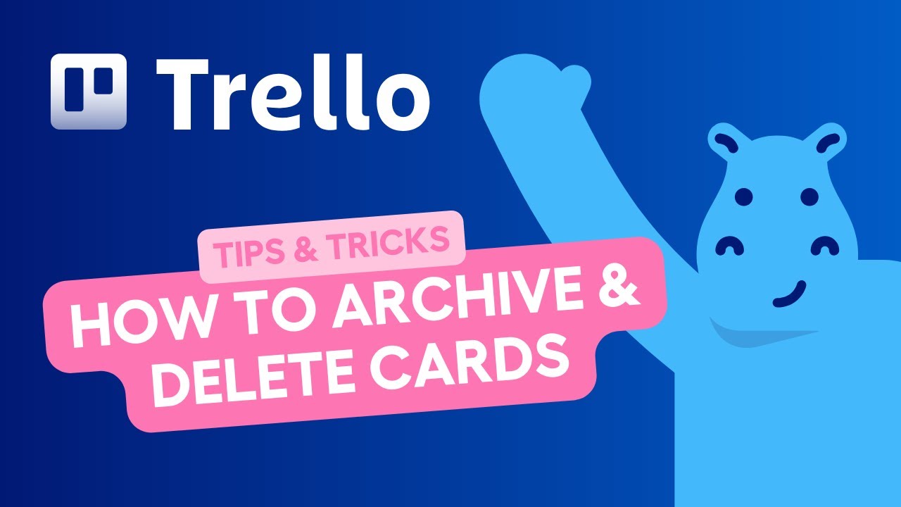 How to archive & delete cards in Trello Video Thumbnail