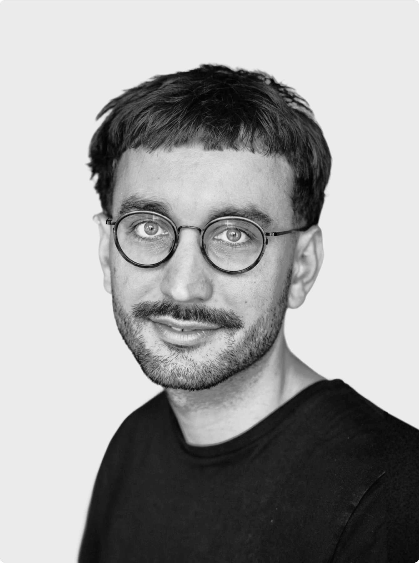 Man on a white background portrait