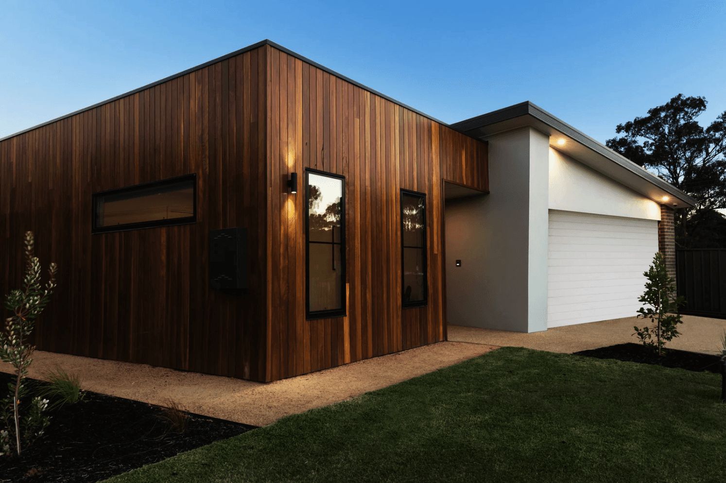 Before and after of a house renovation