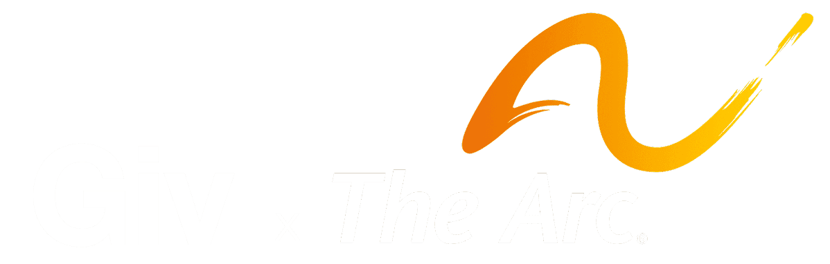 Giv and The Arc logos together.
