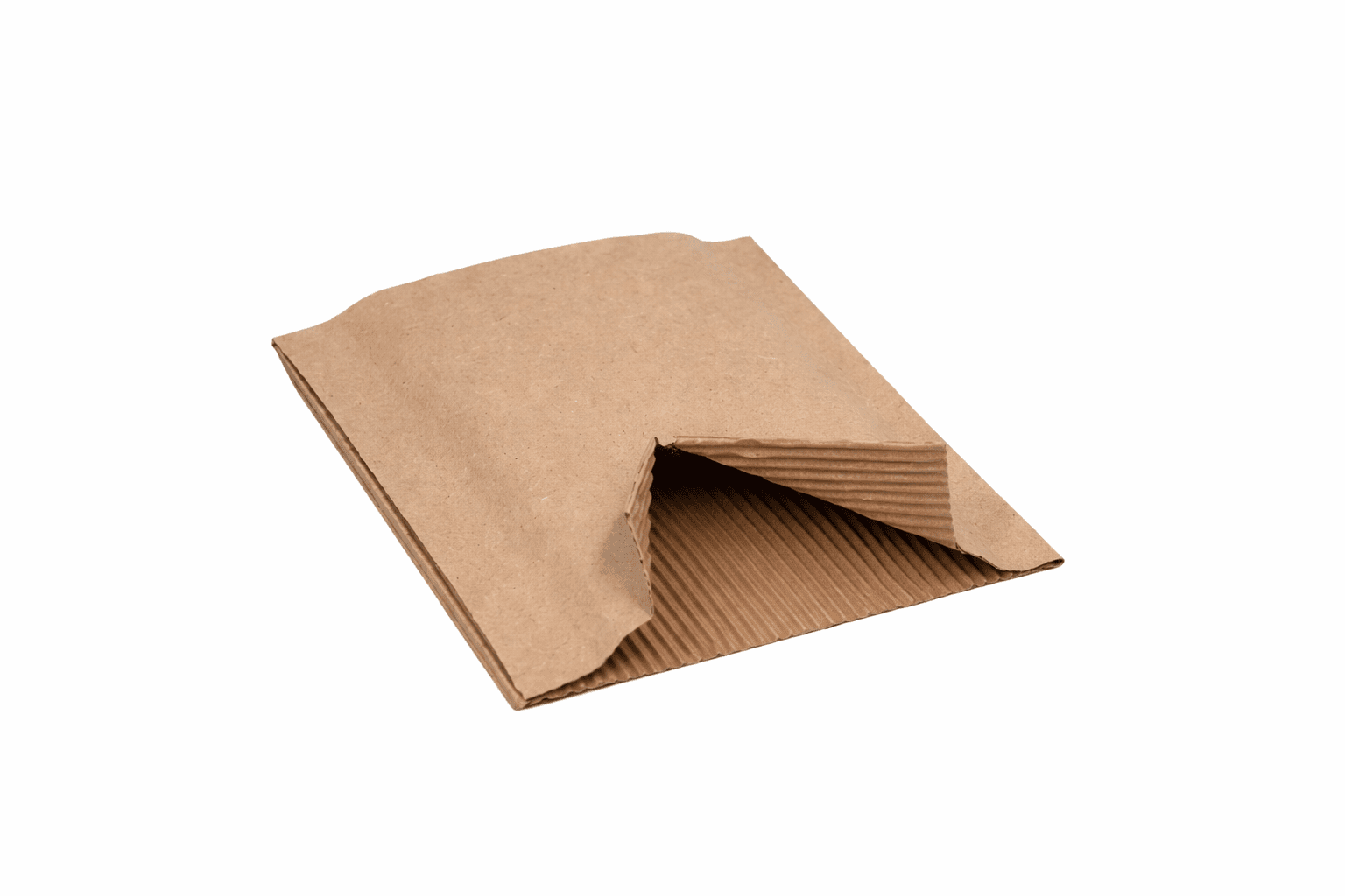Corrugated padded envelope for protective packaging and cushioning in shipping