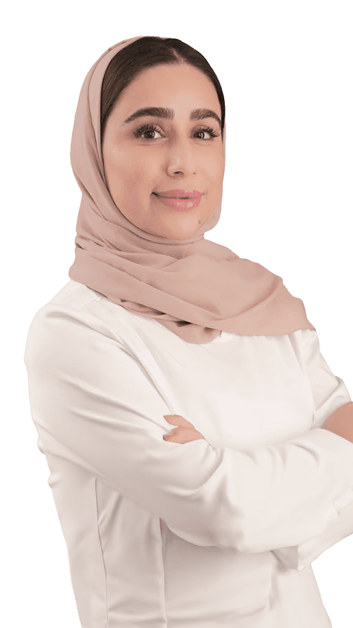 Dr. Amna Ali Hasan, Orthodontist at Invisalign Center, creating beautiful smiles with Invisalign in Dubai for lasting results.