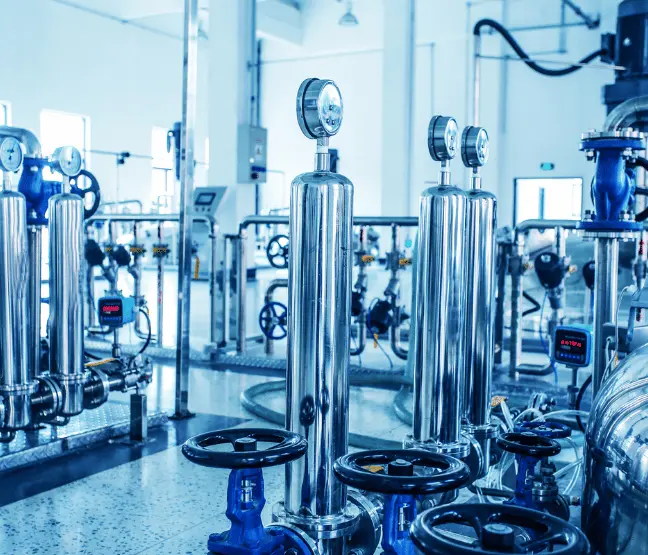 Image représentant le secteur chimie et raffinage pour vanne industrielle