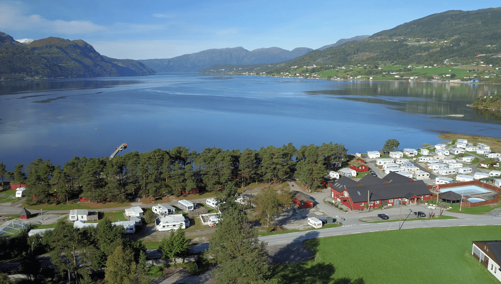 Gloppen Camping ved Gloppefjorden i Sandane