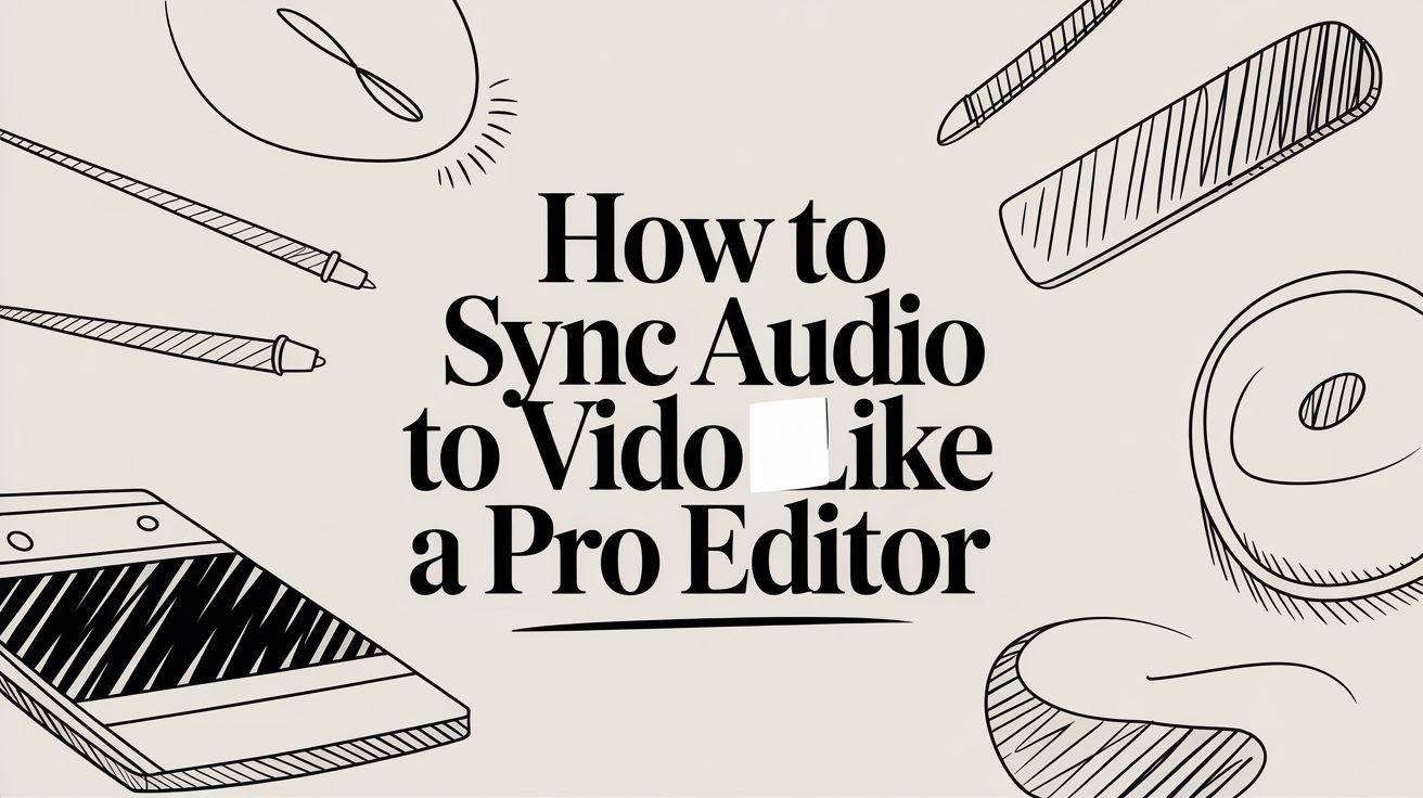 How to Sync Audio to Video Like a Pro Editor