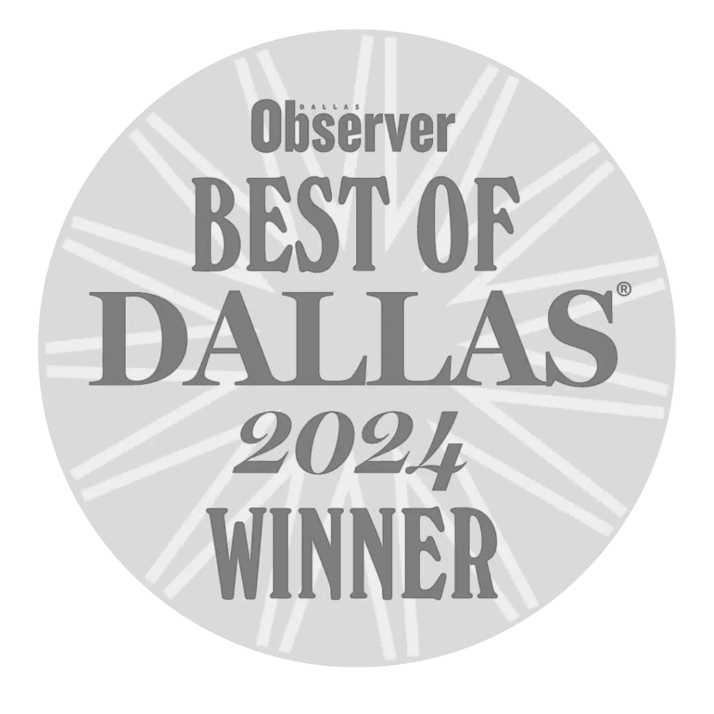 voted best roofer in 2024 by dallas observer readers - arrington roofing company official winner badge
