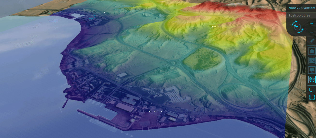 Tygron elevation map around red sea.