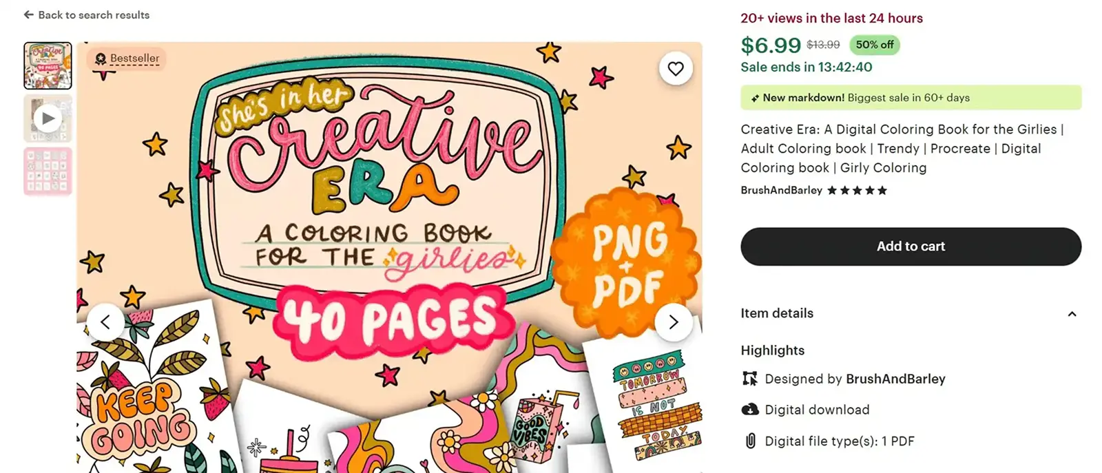 Digital Coloring Book - Etsy