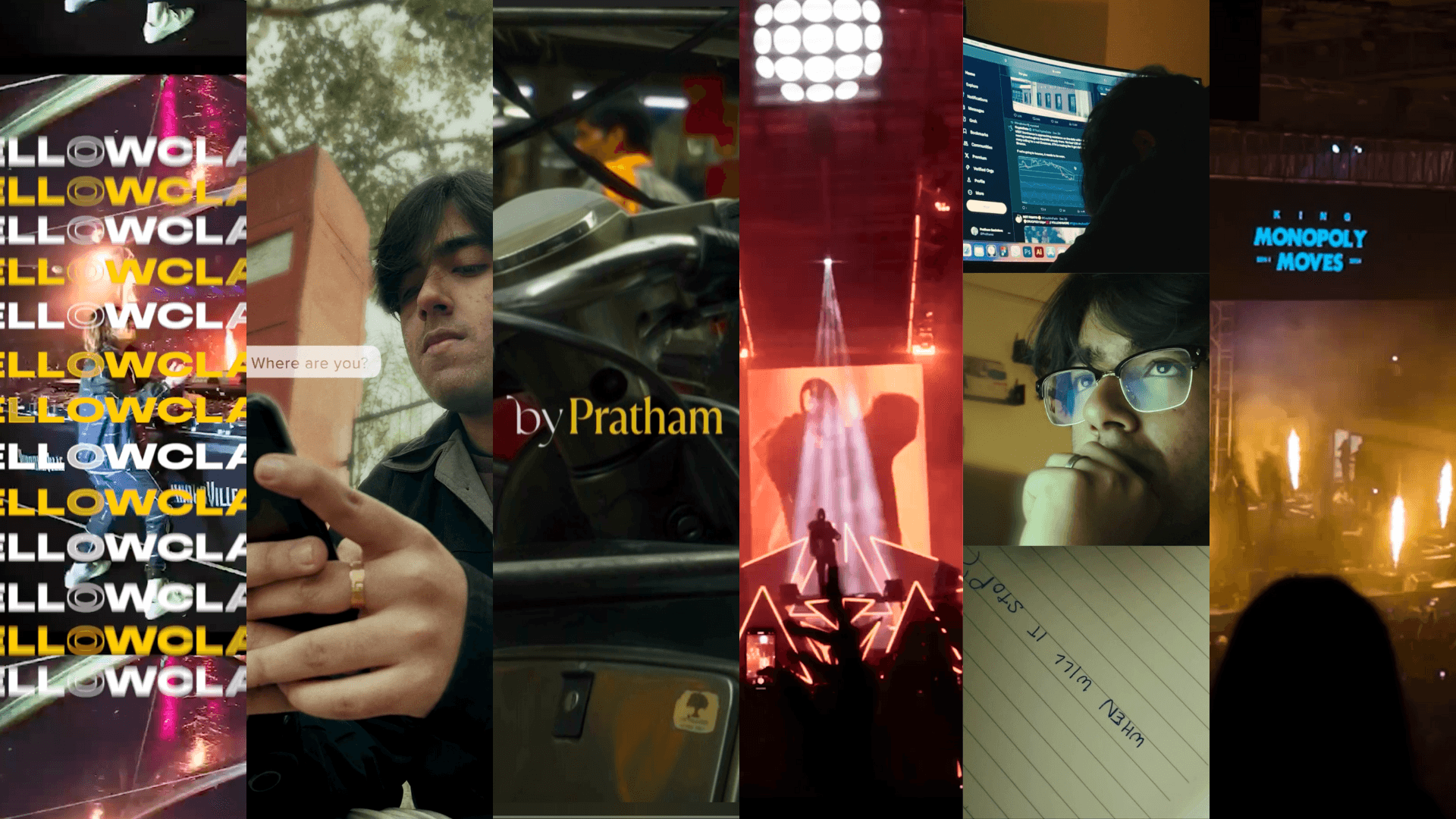 Tree branches reach towards a clear, blue sky.