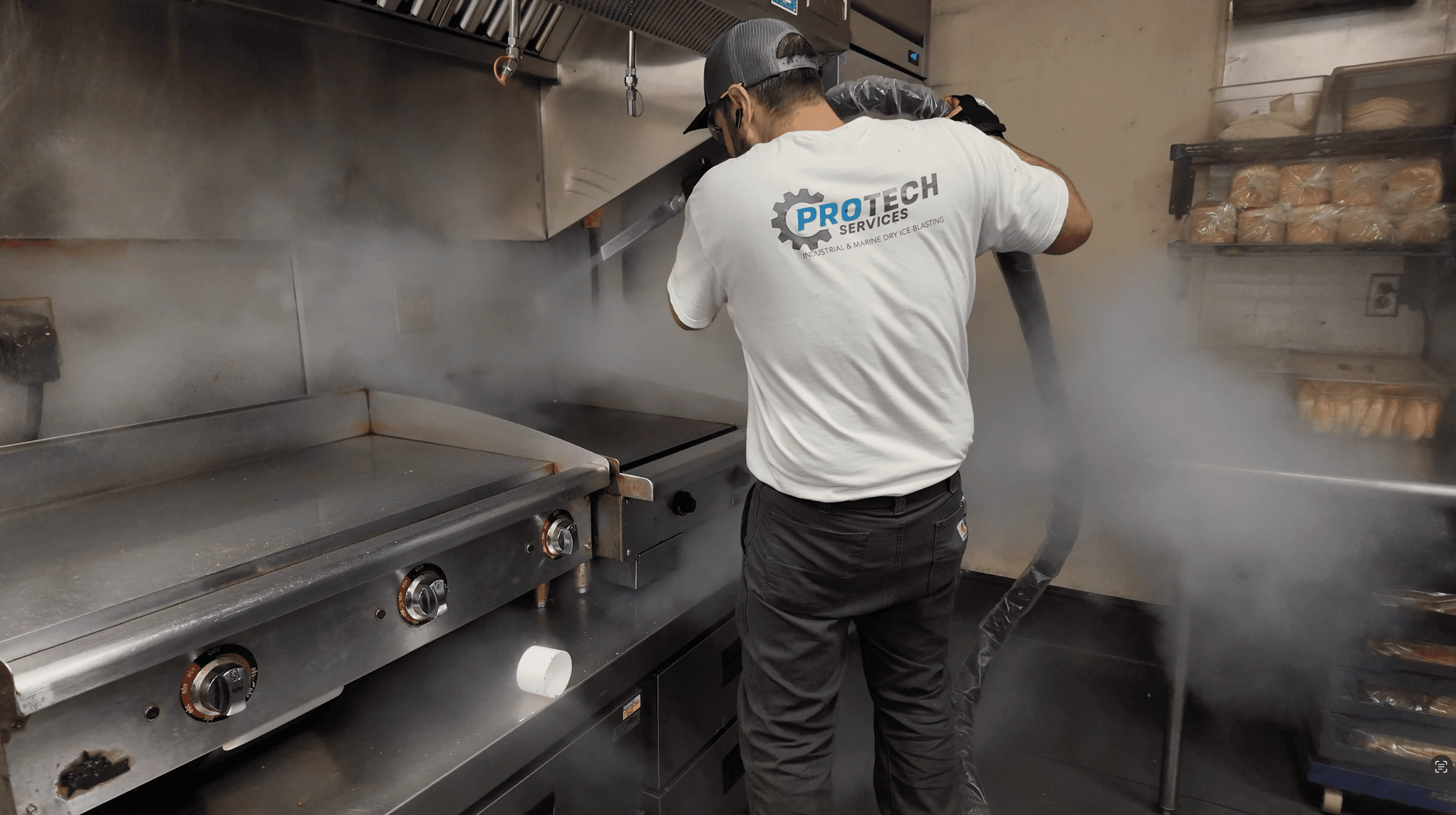 Worker operating machine