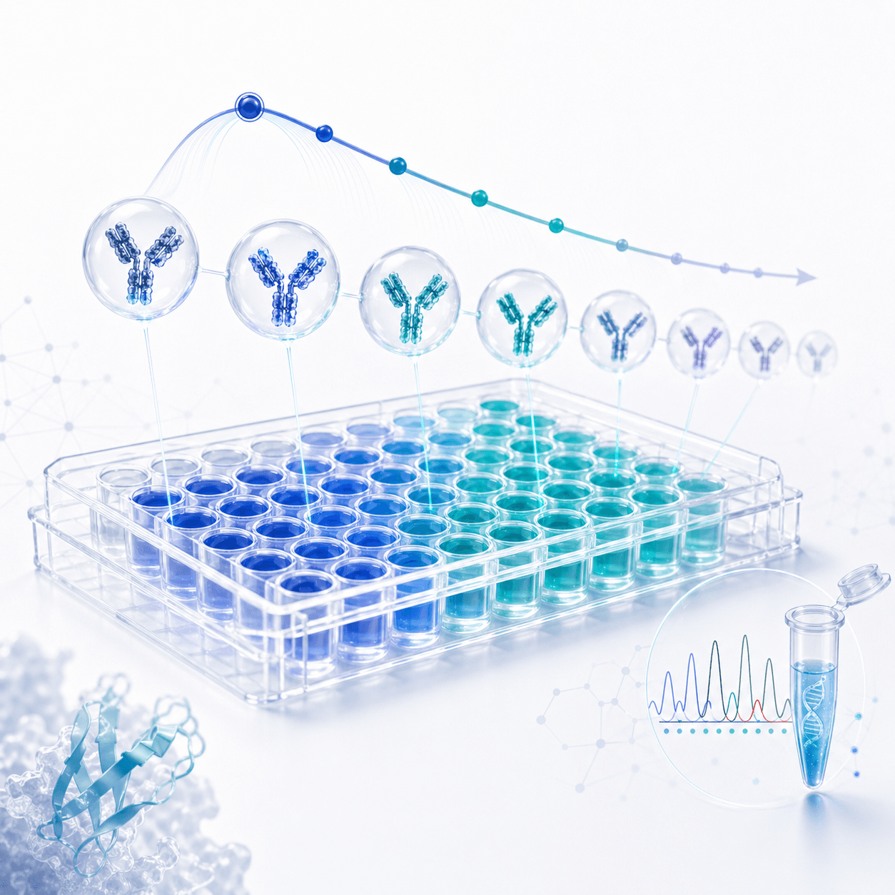 Flexible yeast display stringency visual