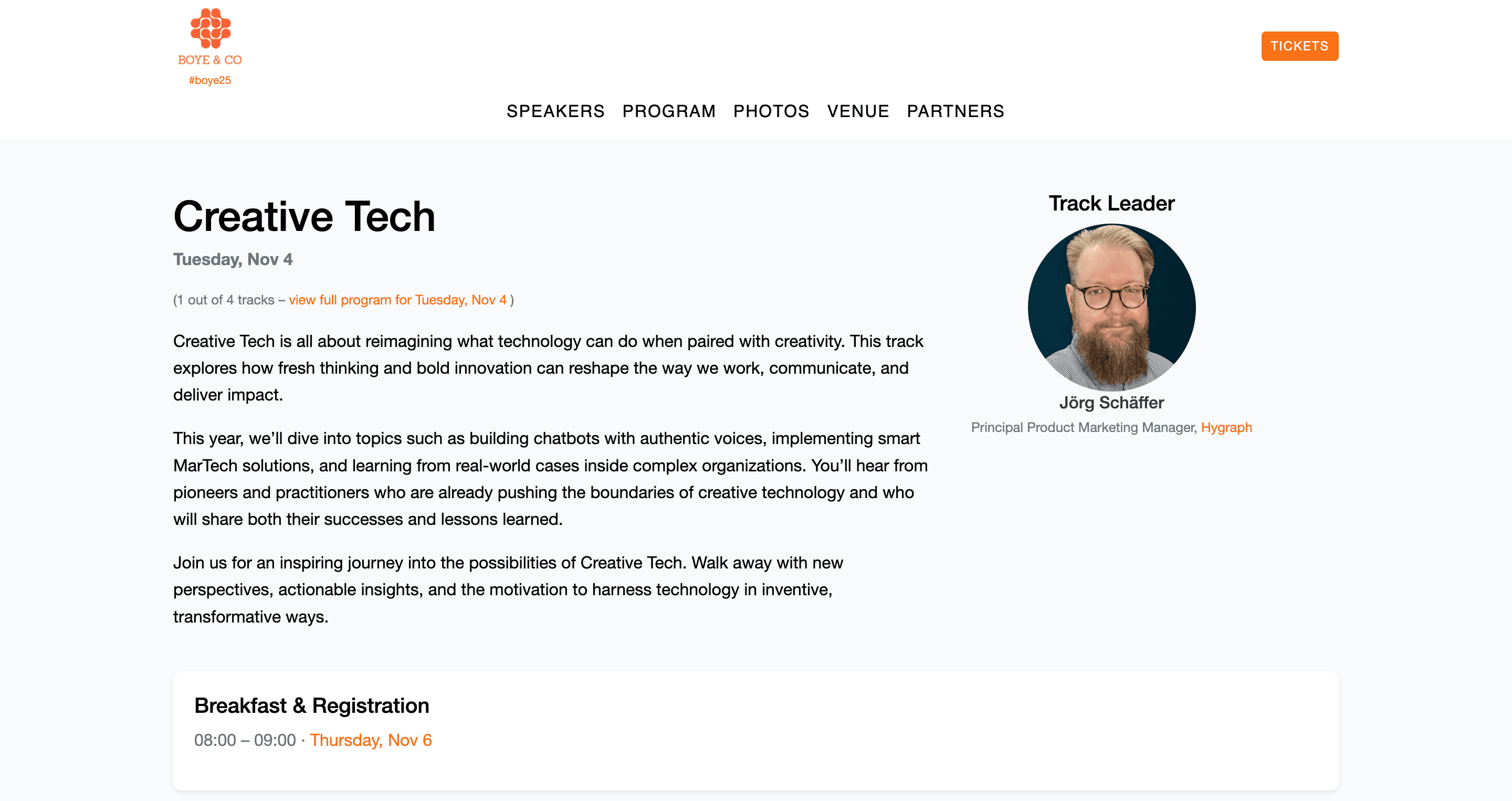 Creative Tech – Boye Aarhus 25 conference