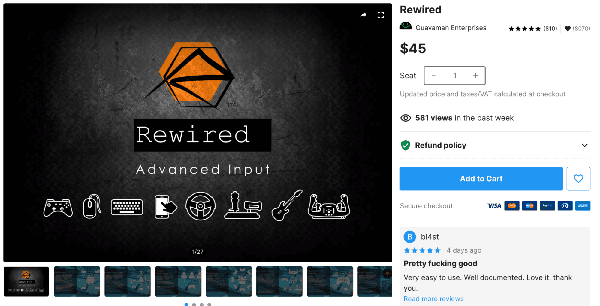 Rewired is a powerful input management system that goes beyond Unity’s default Input Manager.