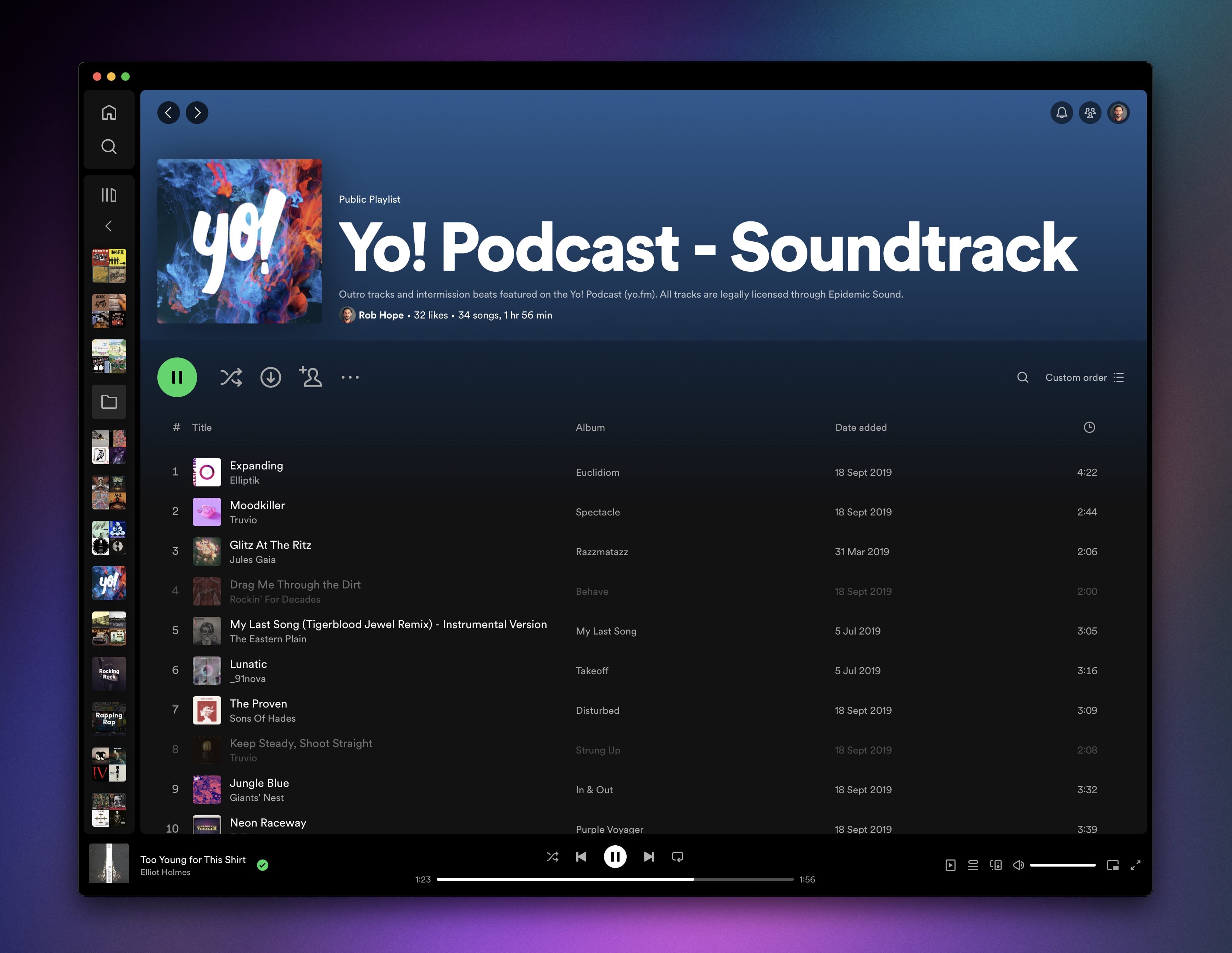 Yo! podcast soundtrack on Spotfy