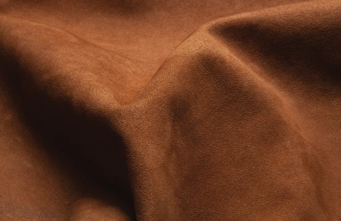 Rust suede swatch