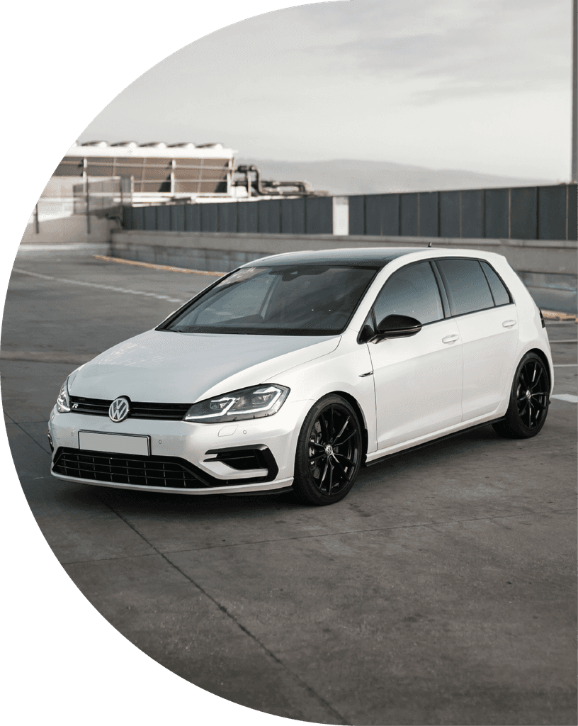 Man browsing on tablet