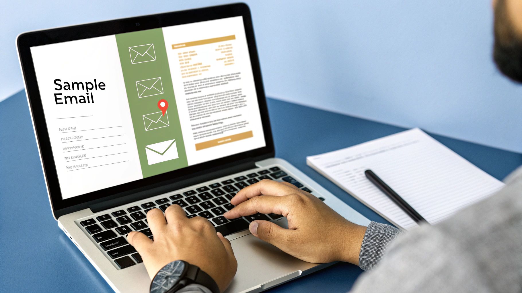 A robot arm and a human arm shaking hands, symbolizing the intersection of automation and personal connection in hiring.