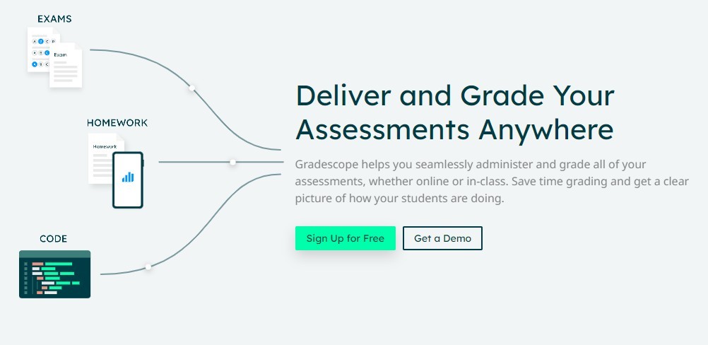Screenshot of Gradescope.com