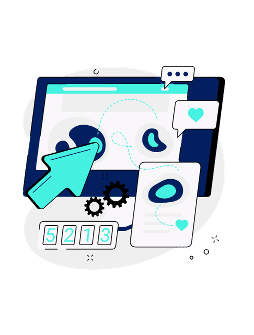 illustration of a click heatmap