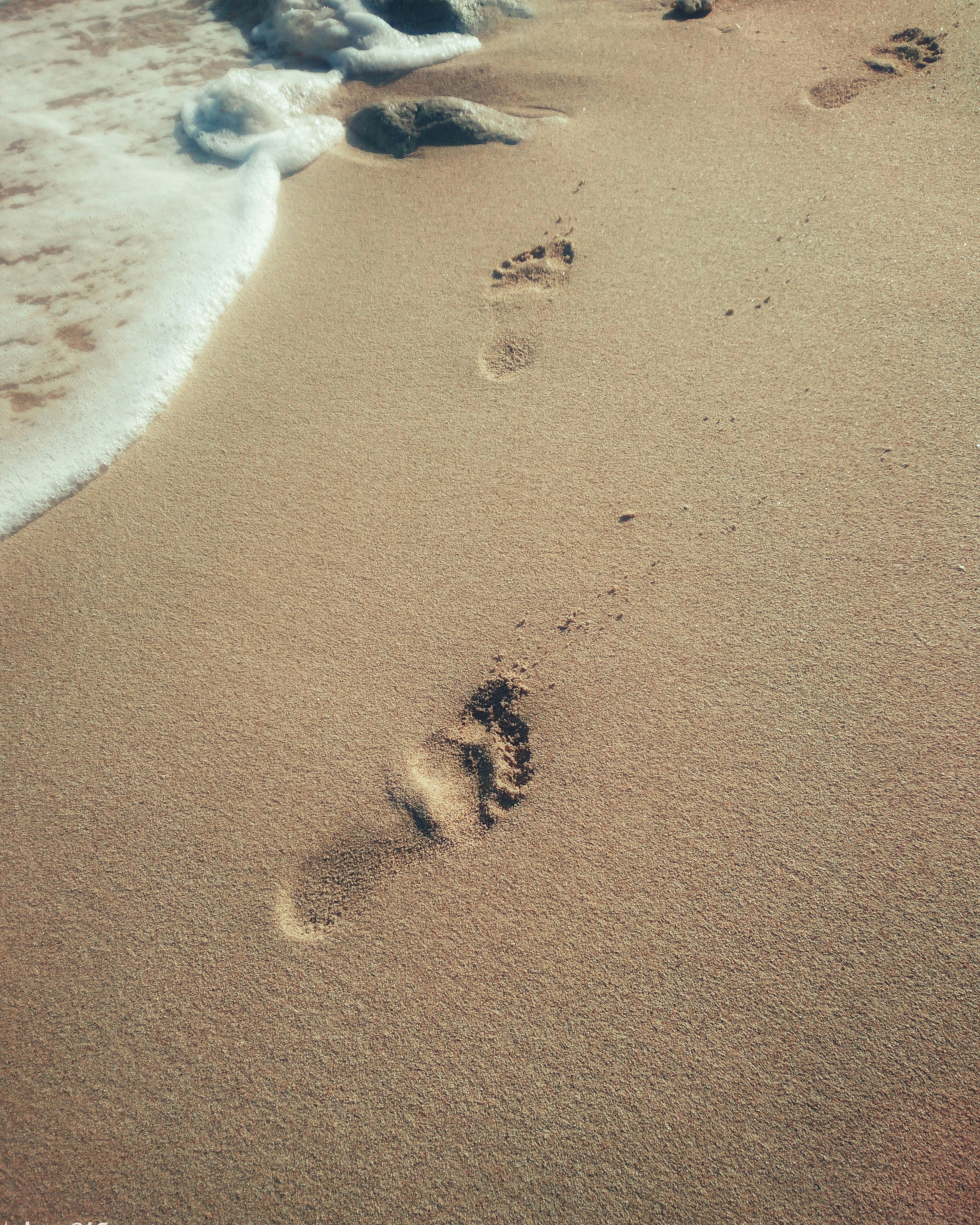 Footprints in the sand