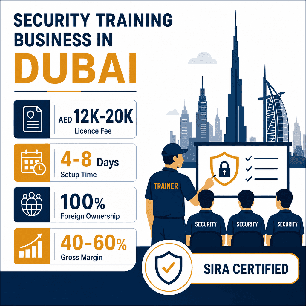 Infographic: Start a Security Training Business in Dubai