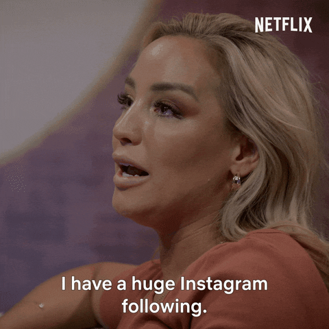 Woman discussing the truth about follower count.