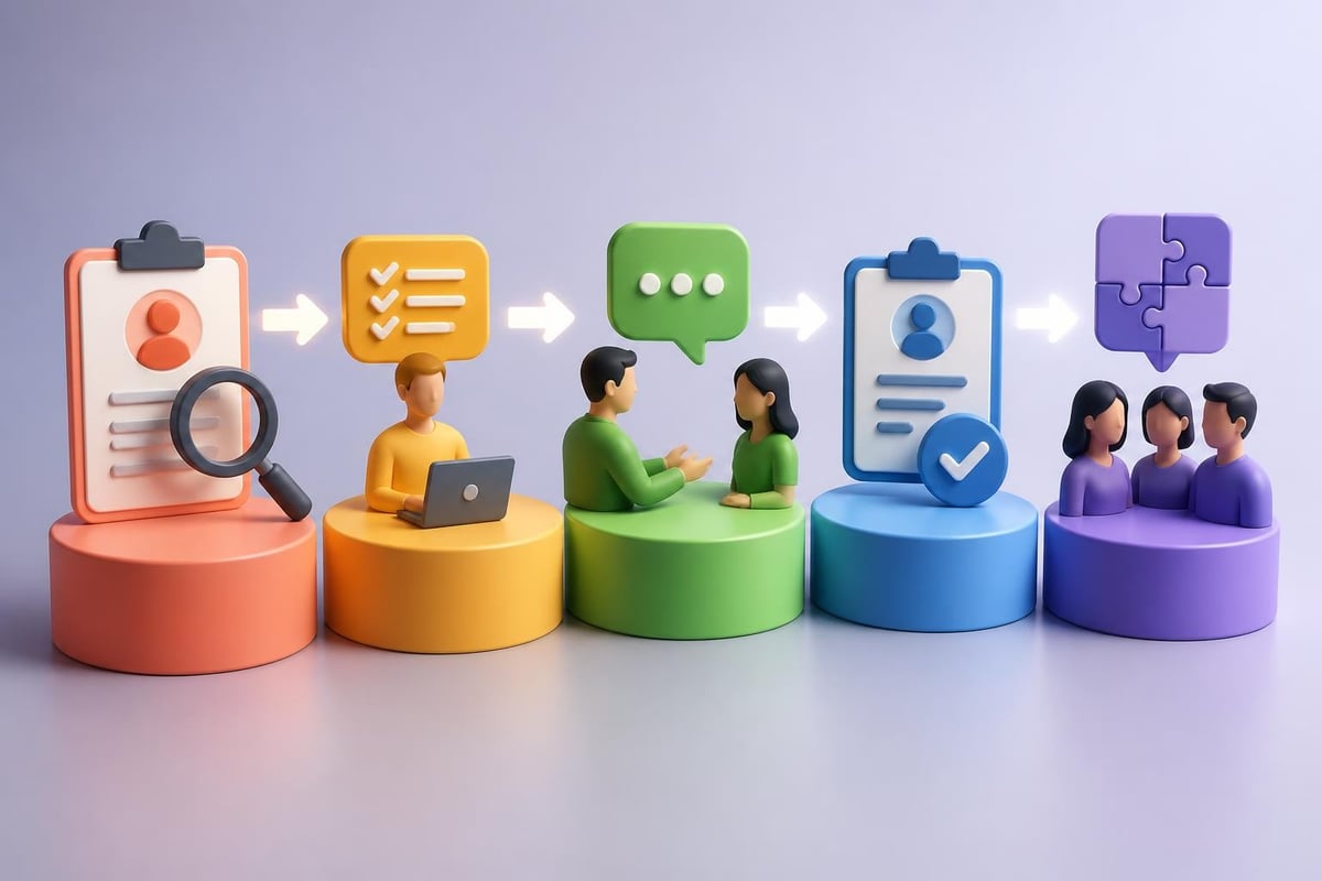 Sales firm vetting process stages
