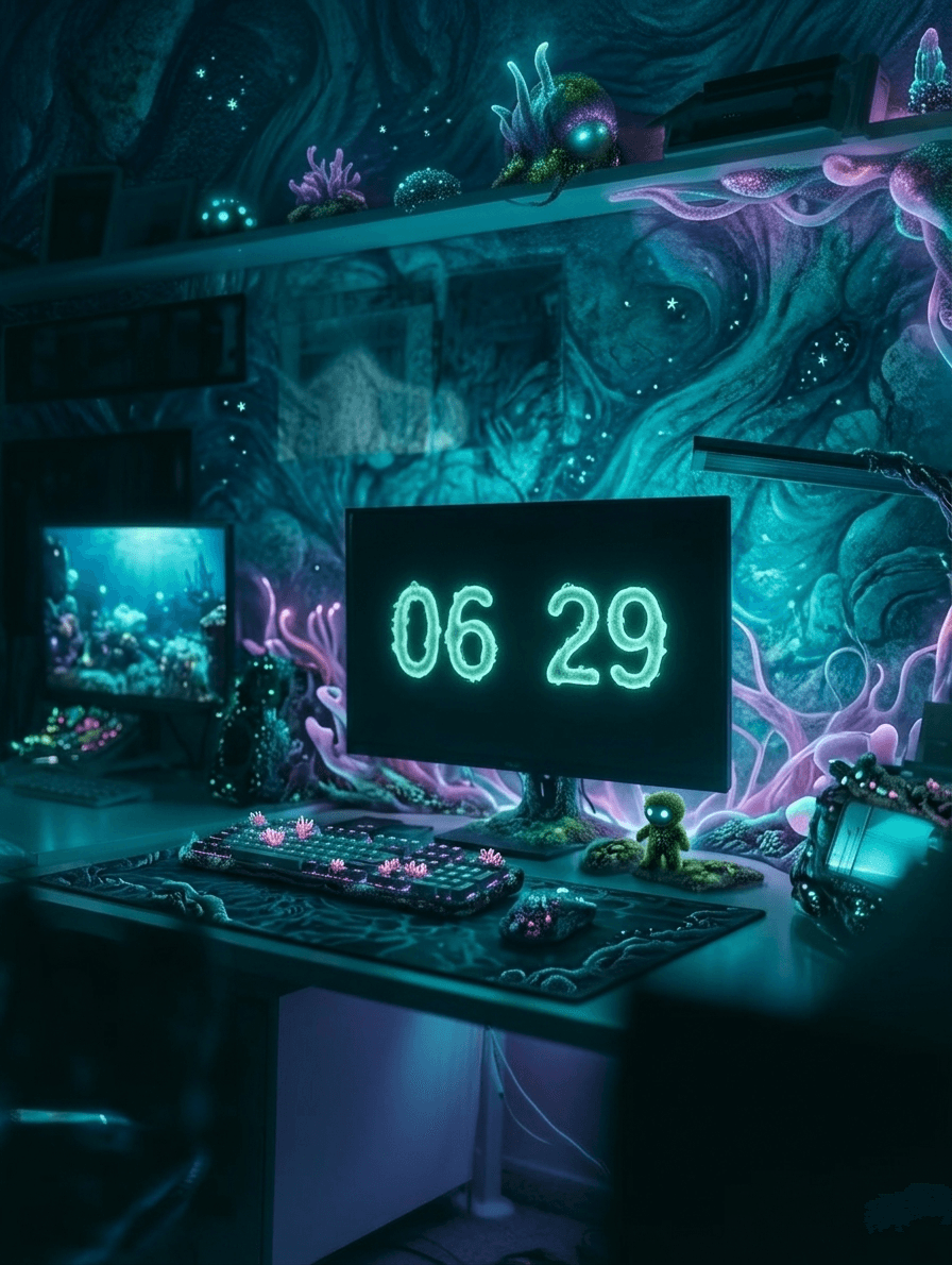Aesthetic Pc setup