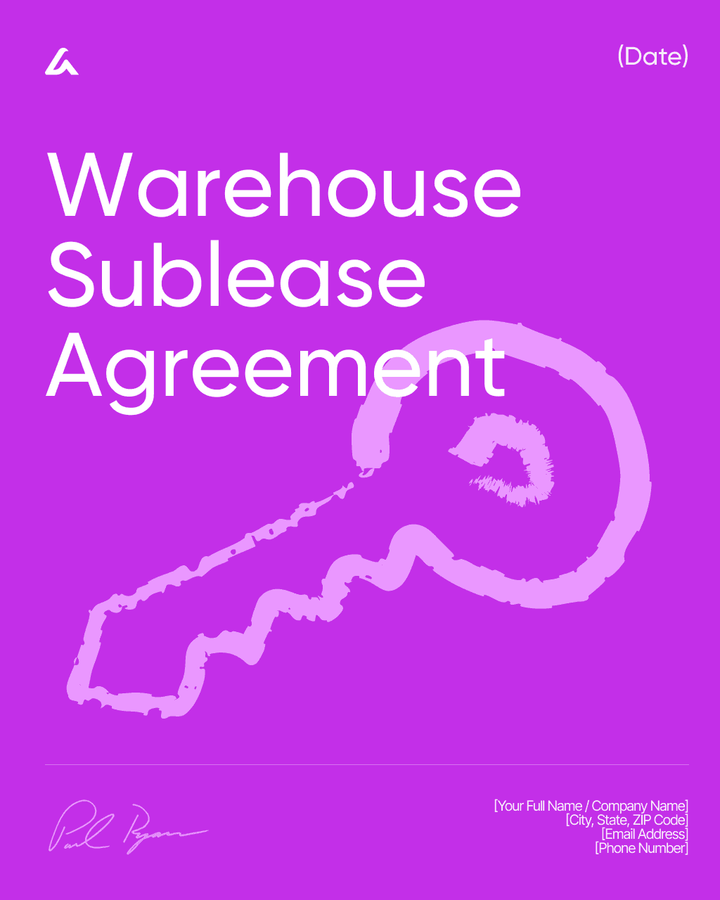 Warehouse Sublease Agreement