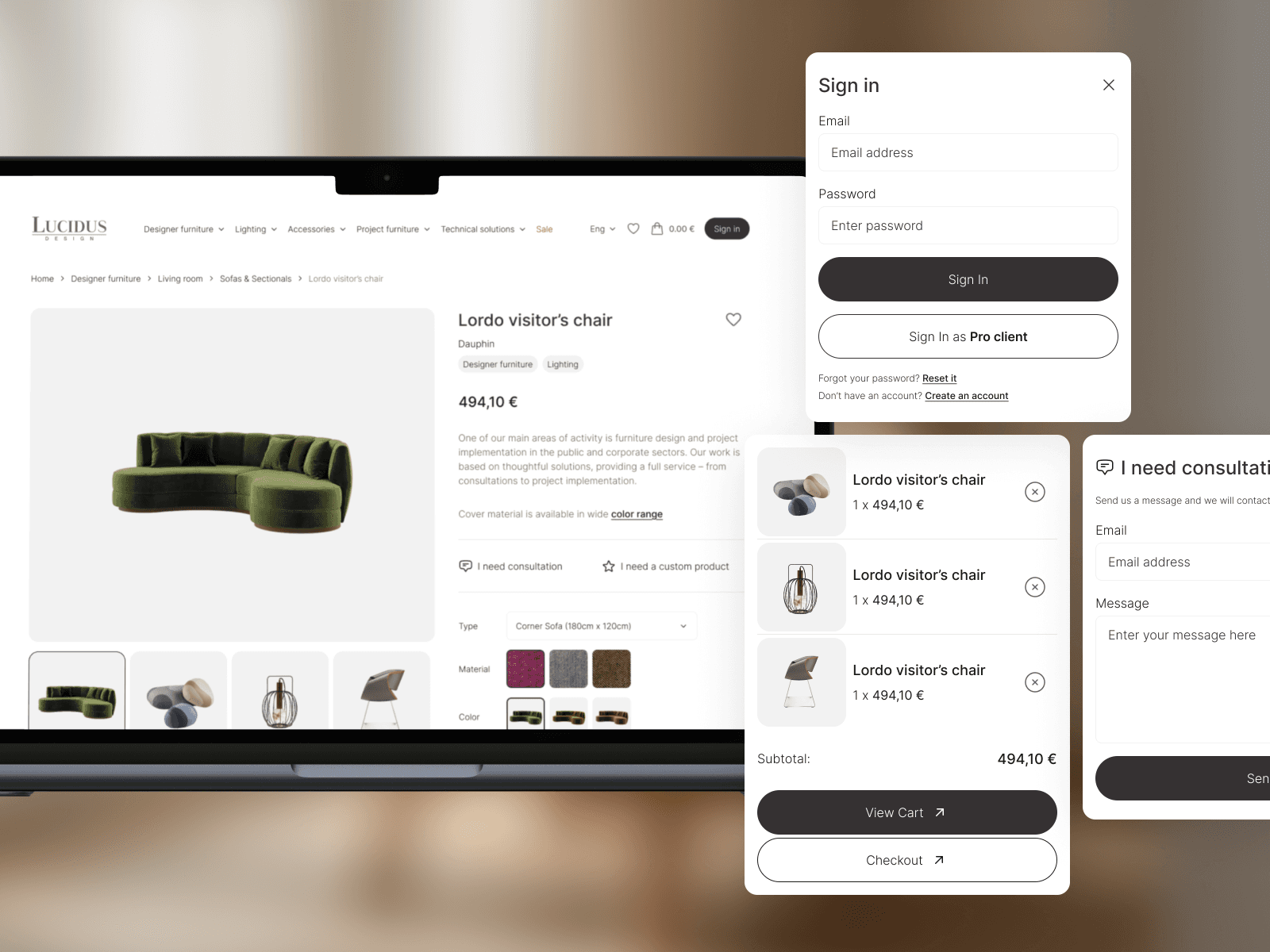 Responsive mobile design preview for Smash and Style sports apparel agency project.
