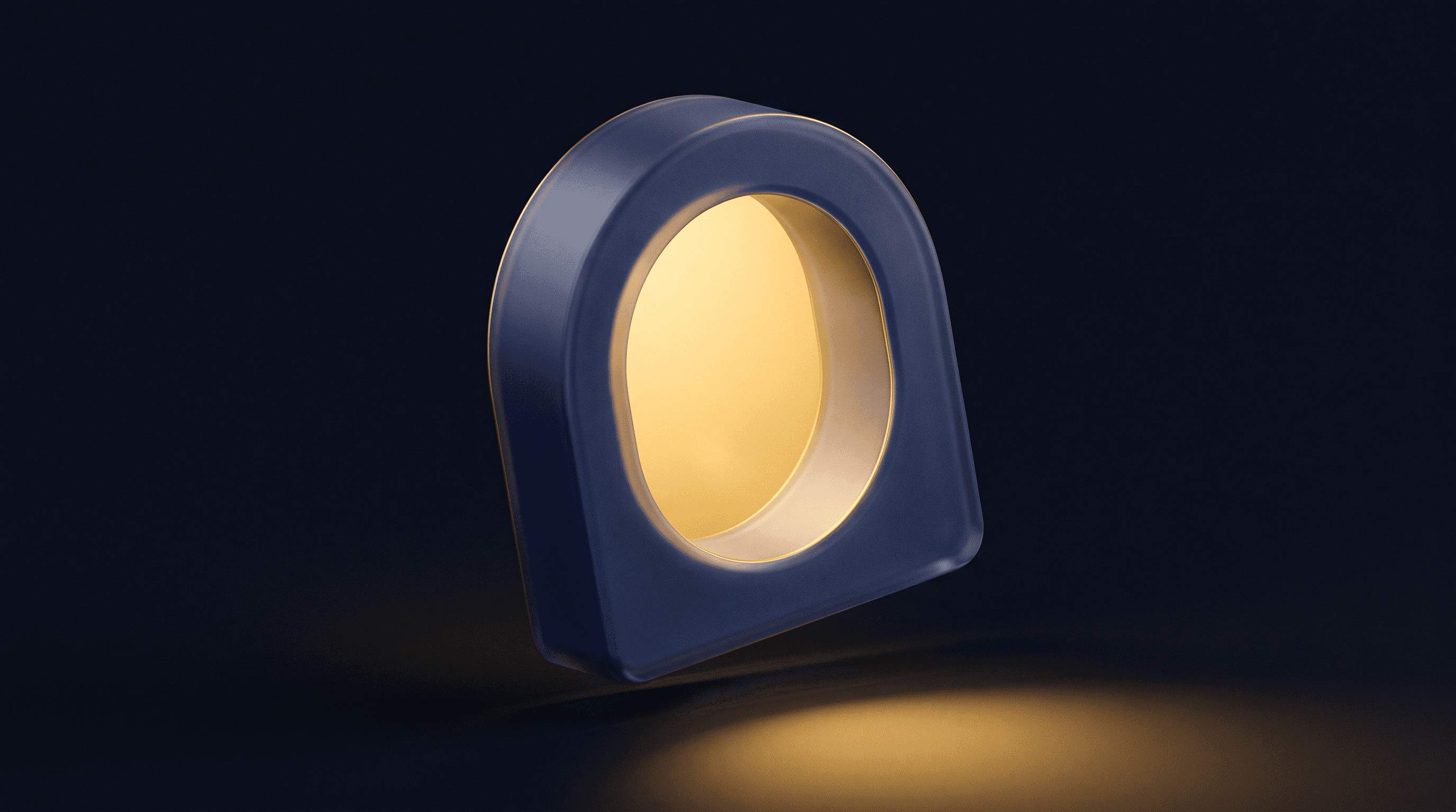 A lit doorway standing open in the dark, the job of a meta description: earning the click rather than the ranking.